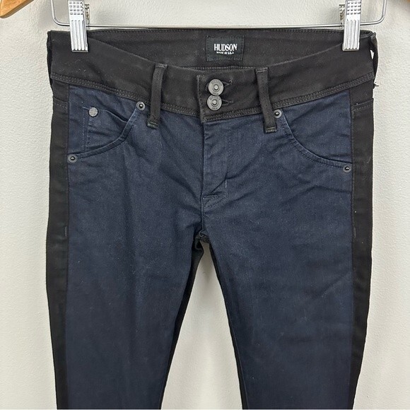 Hudson Vice Versa Collin Colorblock Skinny Jeans Size 25 - Picture 5 of 16